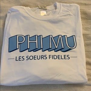 Phi Mu comfort colors long sleeve T-shirt